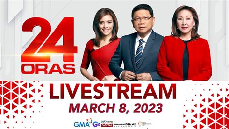 <strong>24 Oras</strong> Weekend is GMA Network’s flagship newscast, anchored by Ivan Mayrina and Pia Arcangel. . 24 oras live streaming today 2023